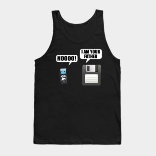 Floppy disk i am your father usb Tank Top